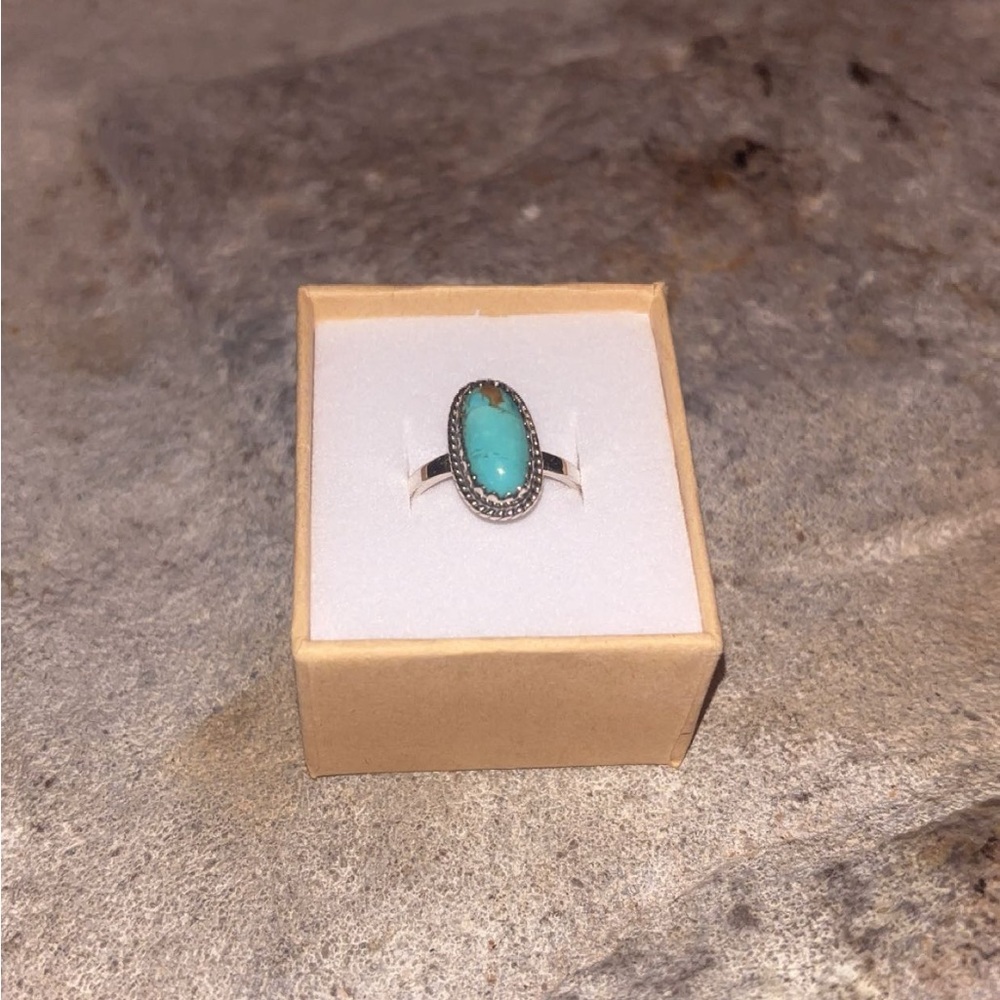 Adjustable Turquoise Sterling Silver Ring